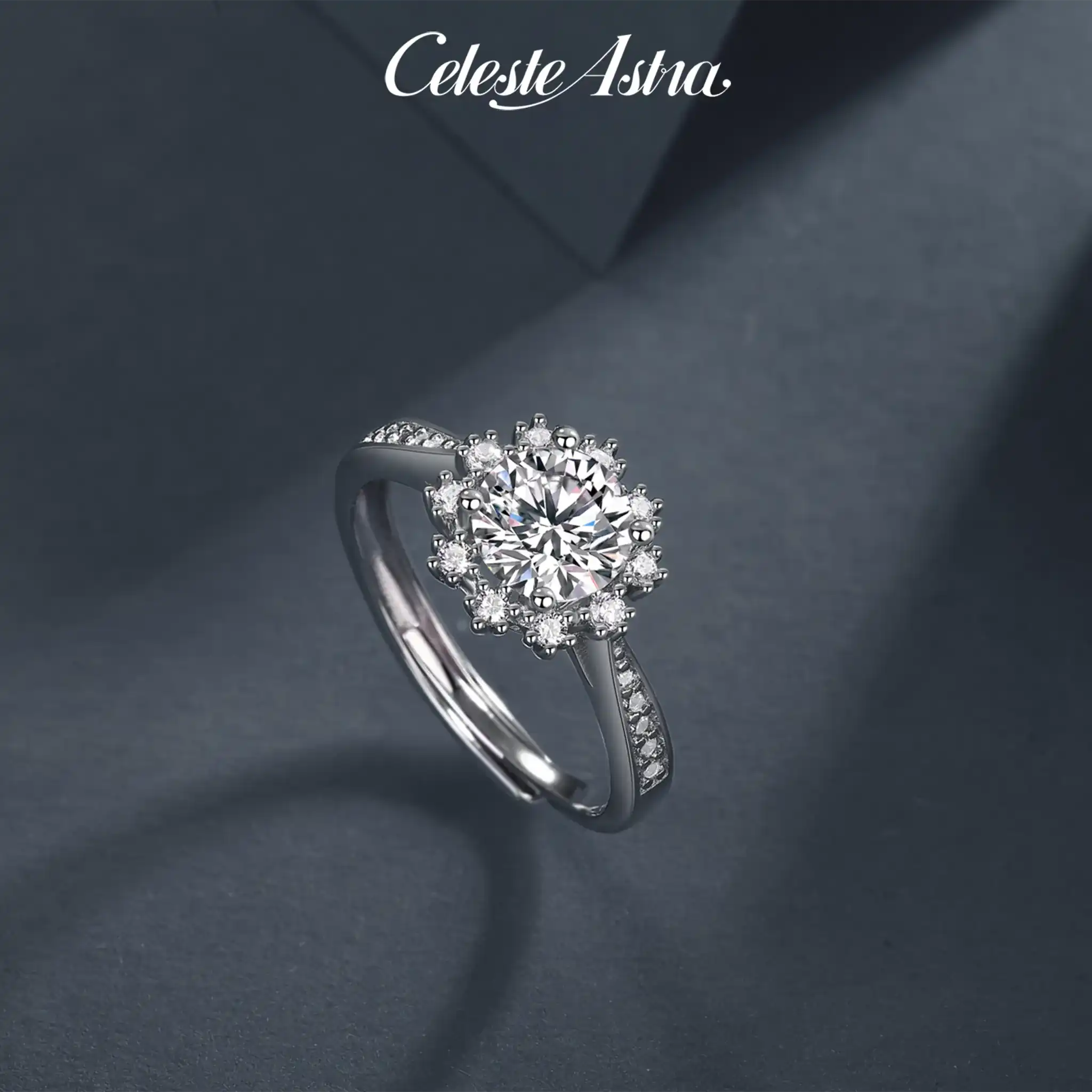 Snowflake-Moissanite-Sterling-Silver-Ring-R25