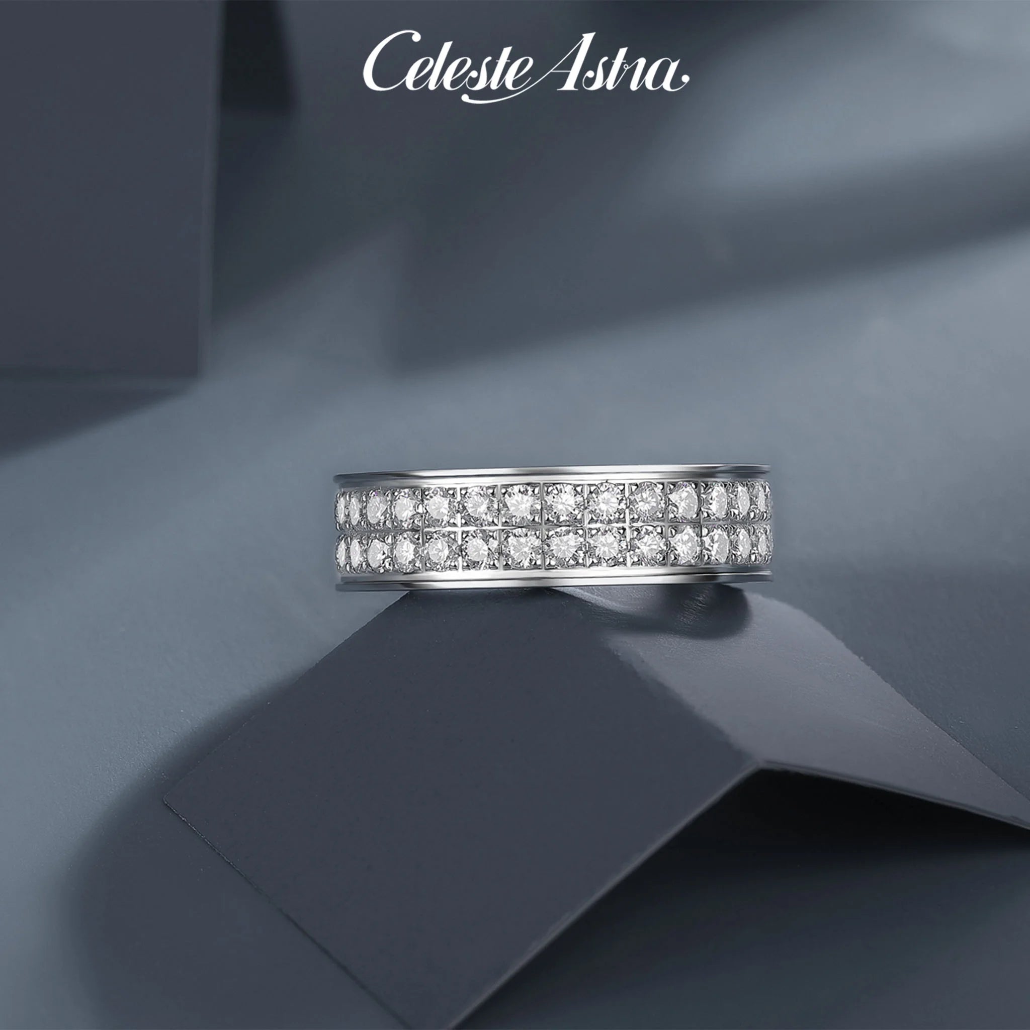 Spectrum-Moissanite-Sterling-Silver-Men's-Ring-1