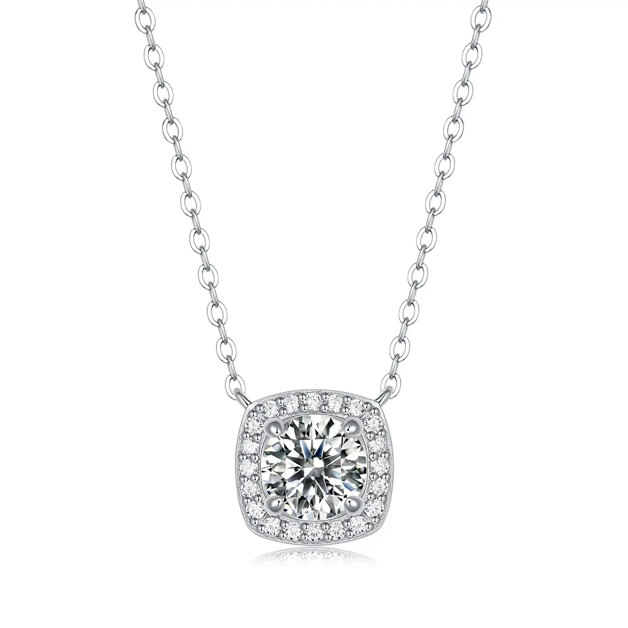 Square-Halo-Moissanite-Sterling-Silver-Necklace-N16
