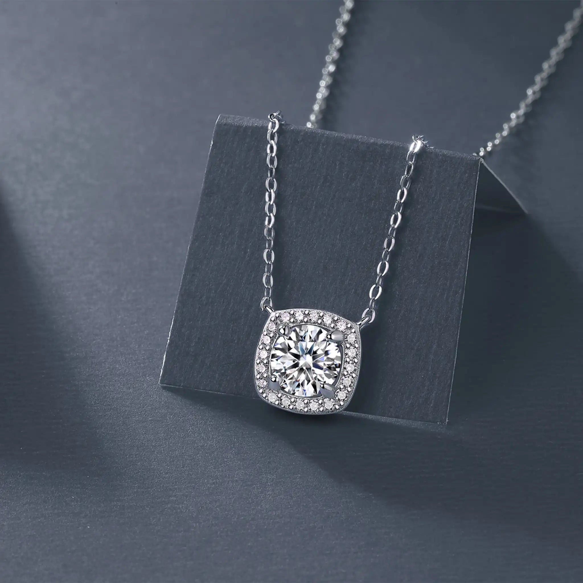 Square-Halo-Moissanite-Sterling-Silver-Necklace-N16
