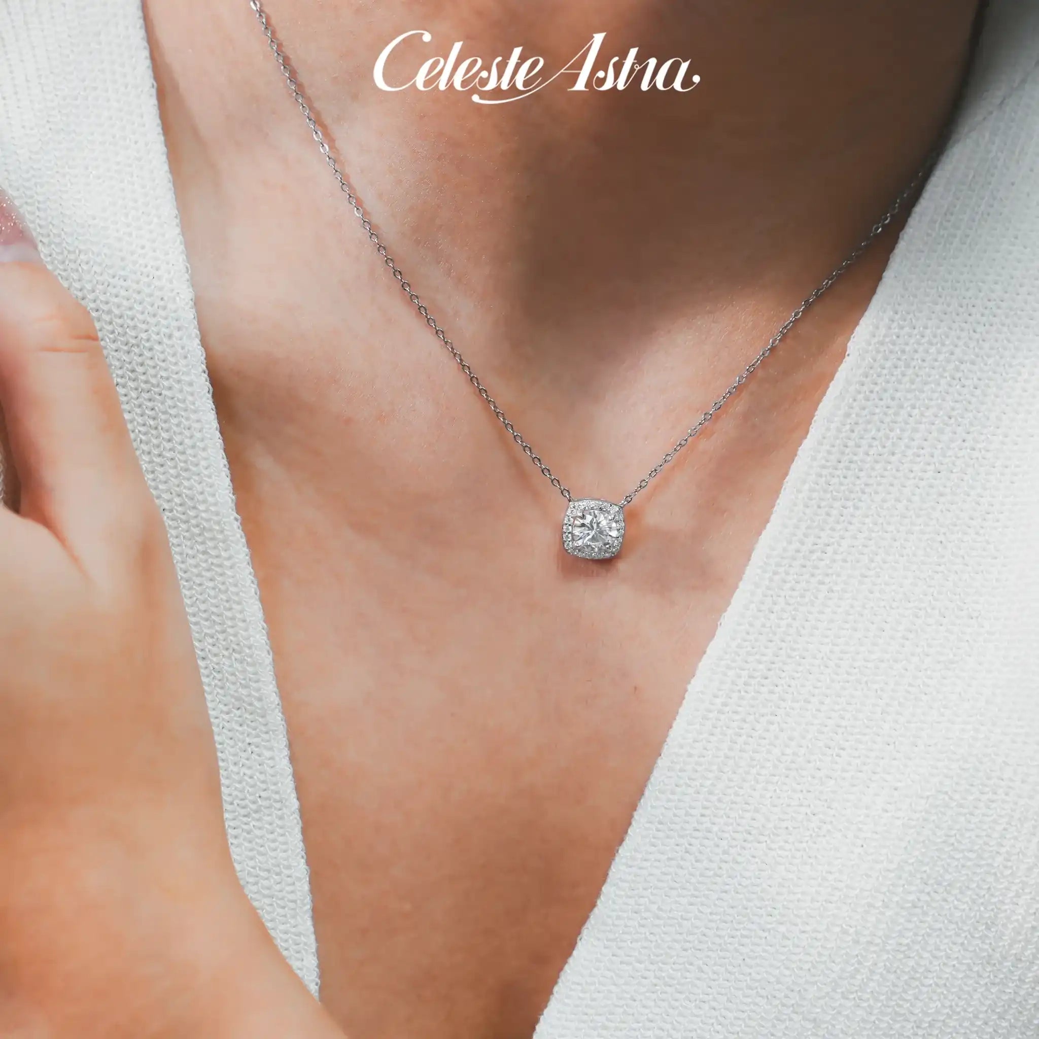 Square-Halo-Moissanite-Sterling-Silver-Necklace-N16