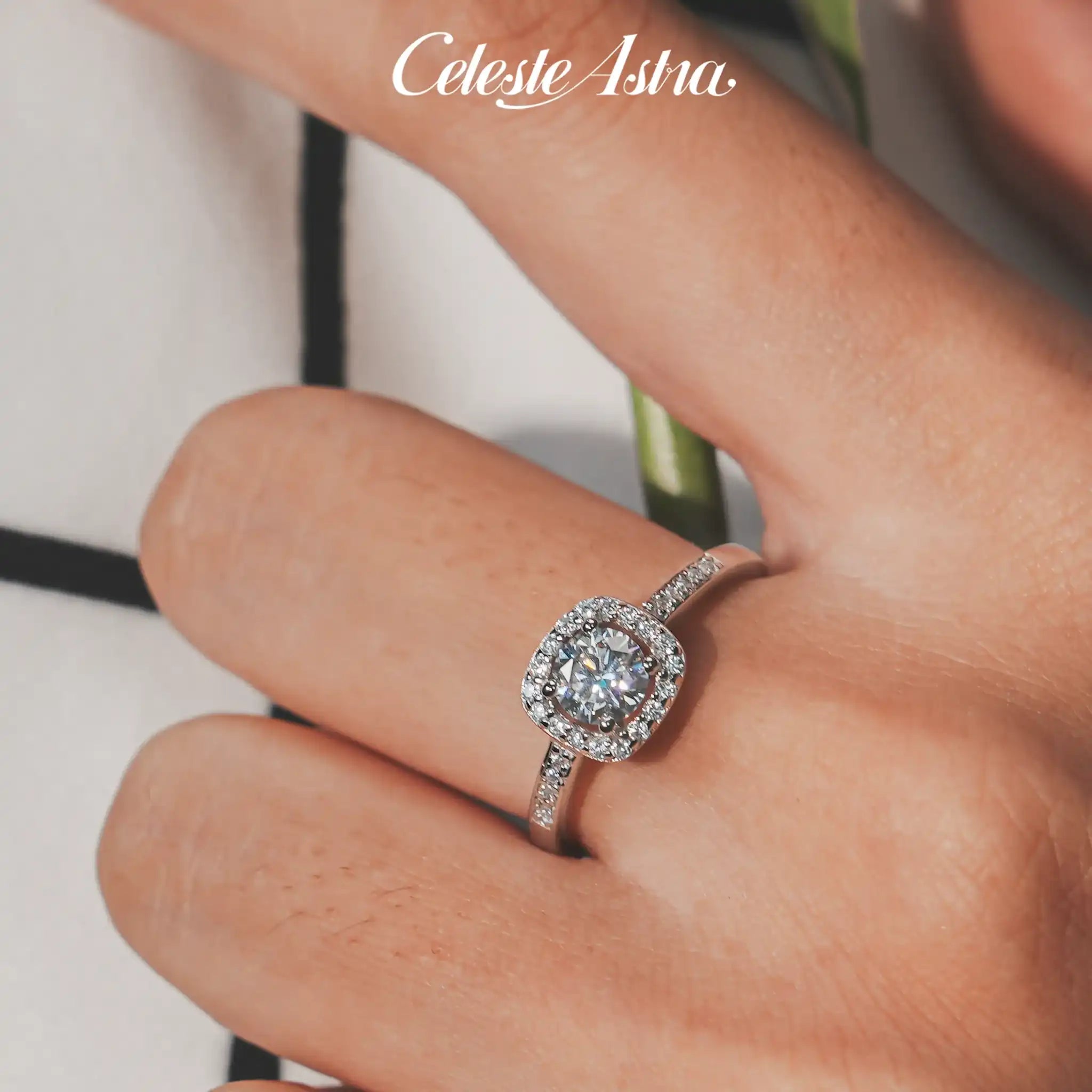 Square-Halo-Moissanite-Sterling-Silver-Ring-R19