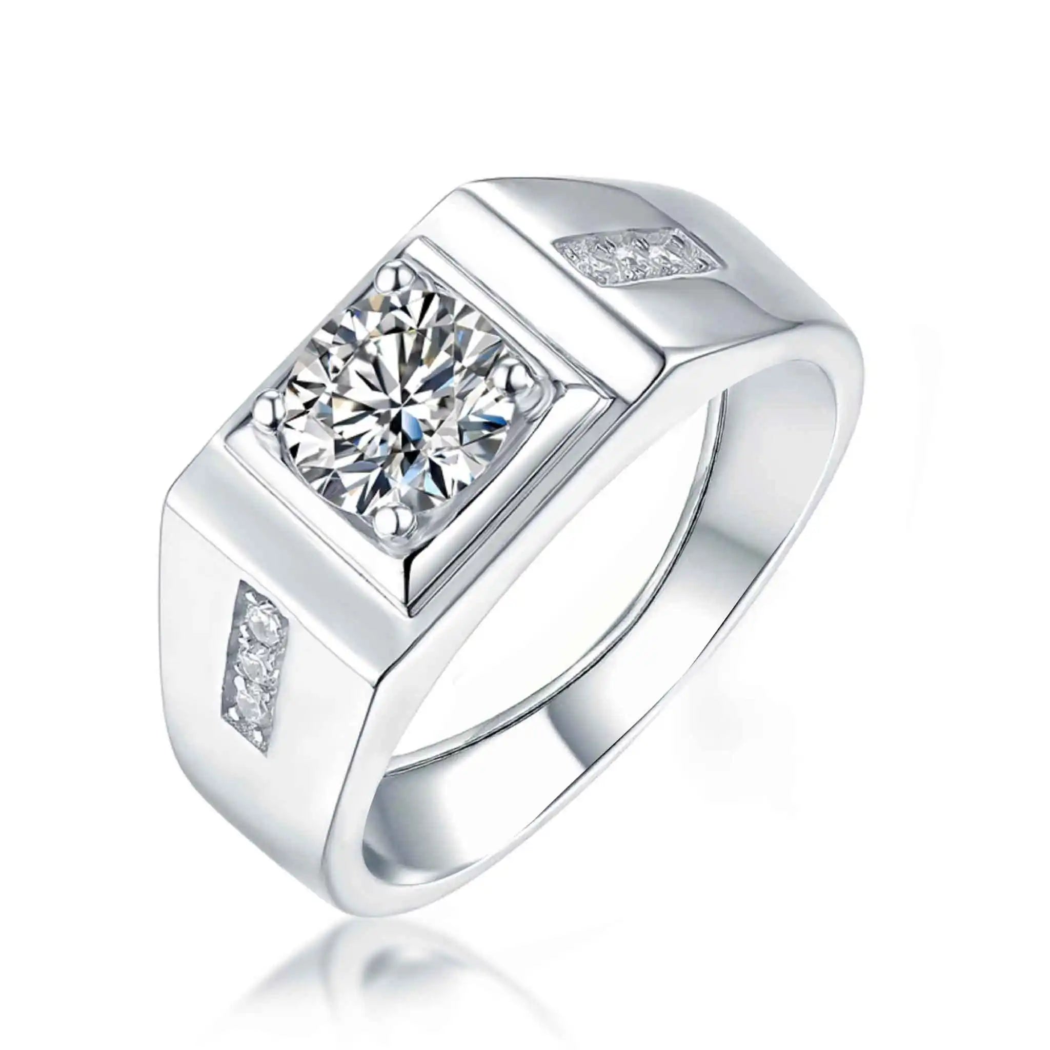 Stellar-Knight-Moissanite-Sterling-Silver-Men's -Ring-R14