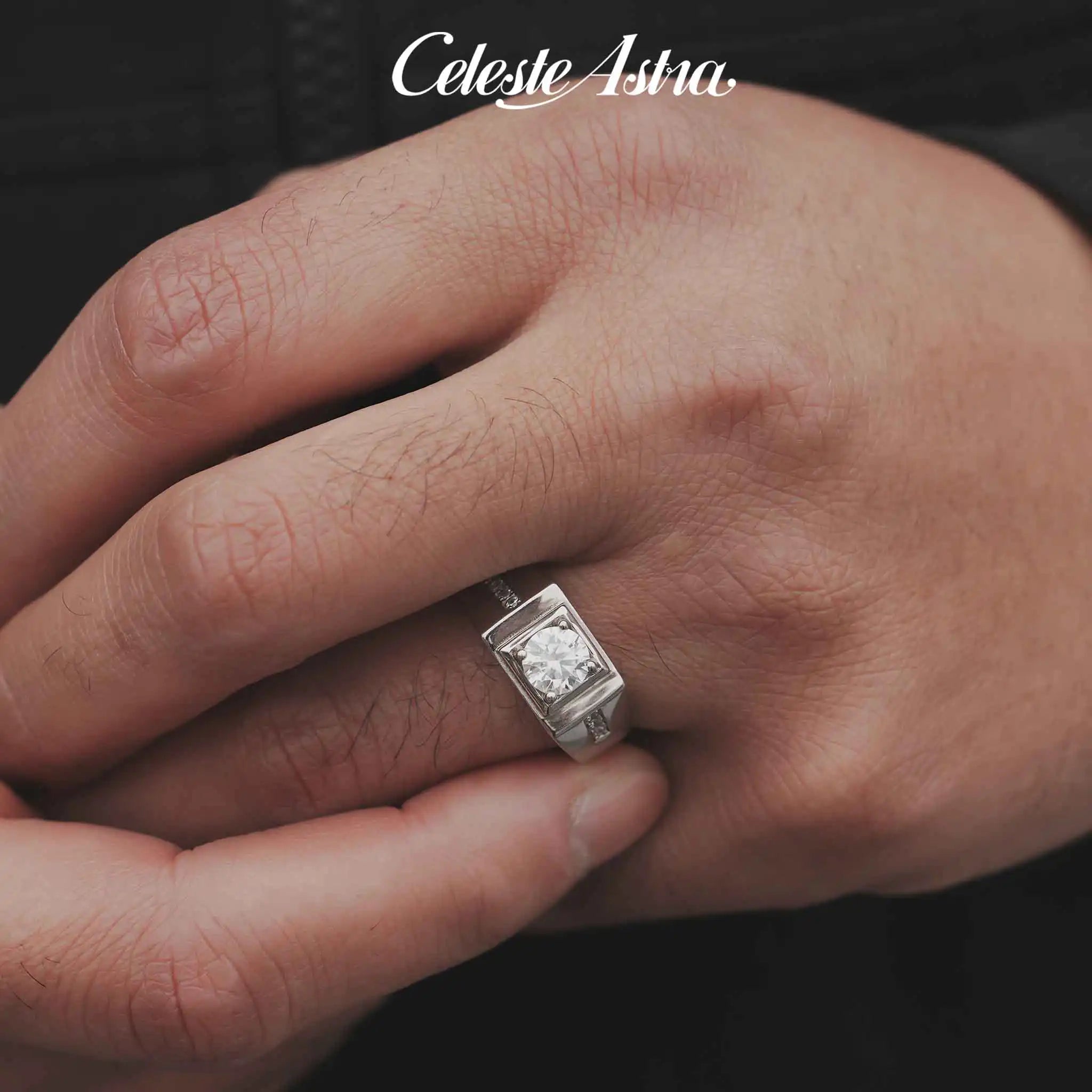 Stellar-Knight-Moissanite-Sterling-Silver-Men's -Ring-R14