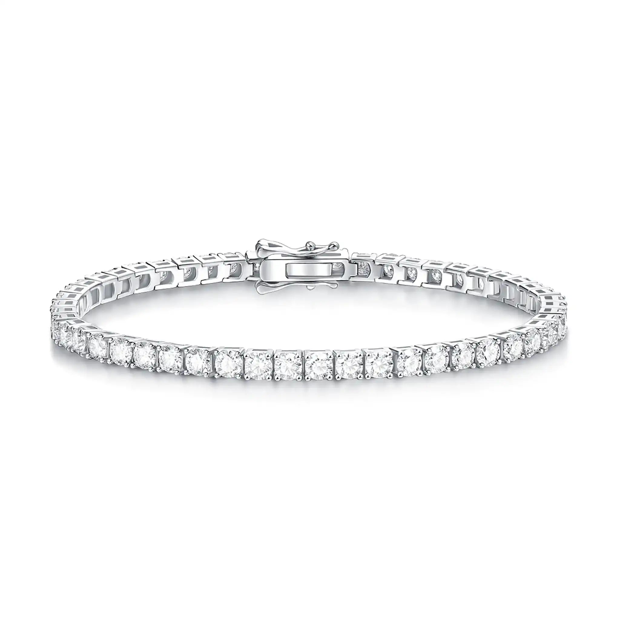 Tennis-Moissanite-Sterling-Silver-Bracelet-B4