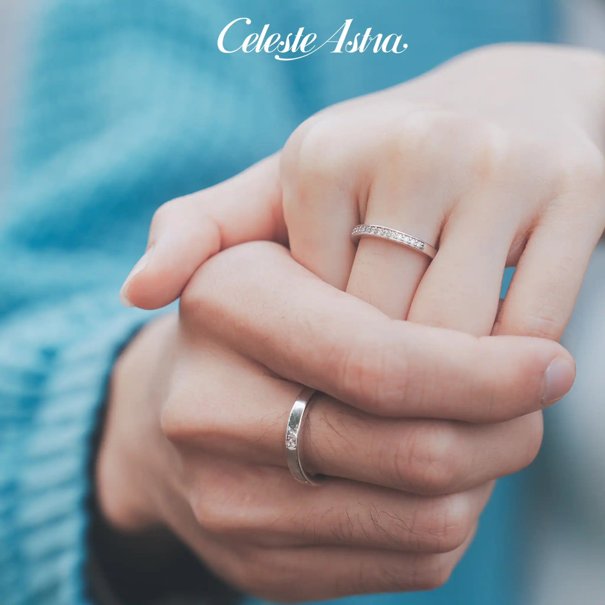 Timeless-Moissanite-Sterling-Silver-Couple-Ring-R12