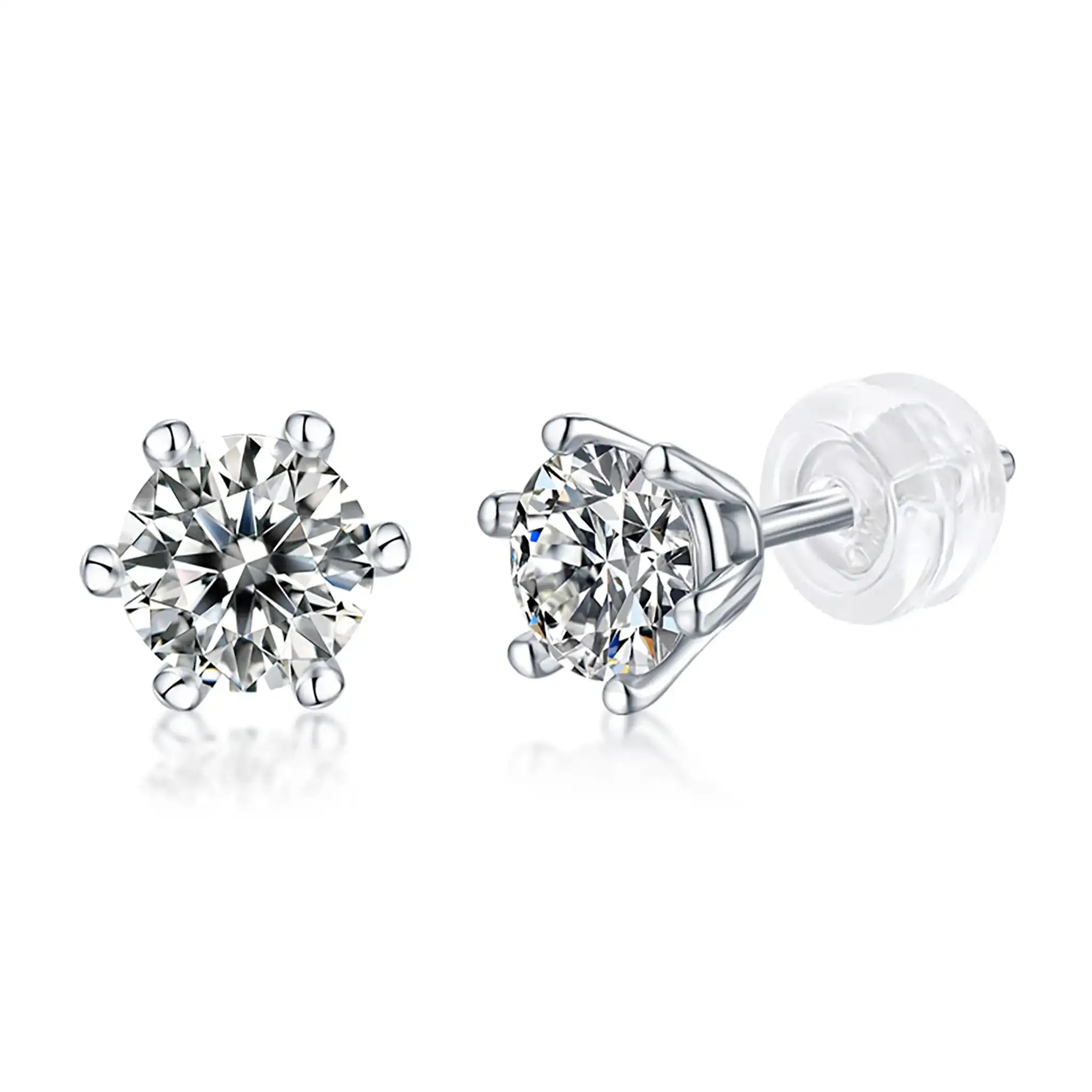 Classic-Six-Claw-Moissanite-Sterling-Silver-Earrings-E2