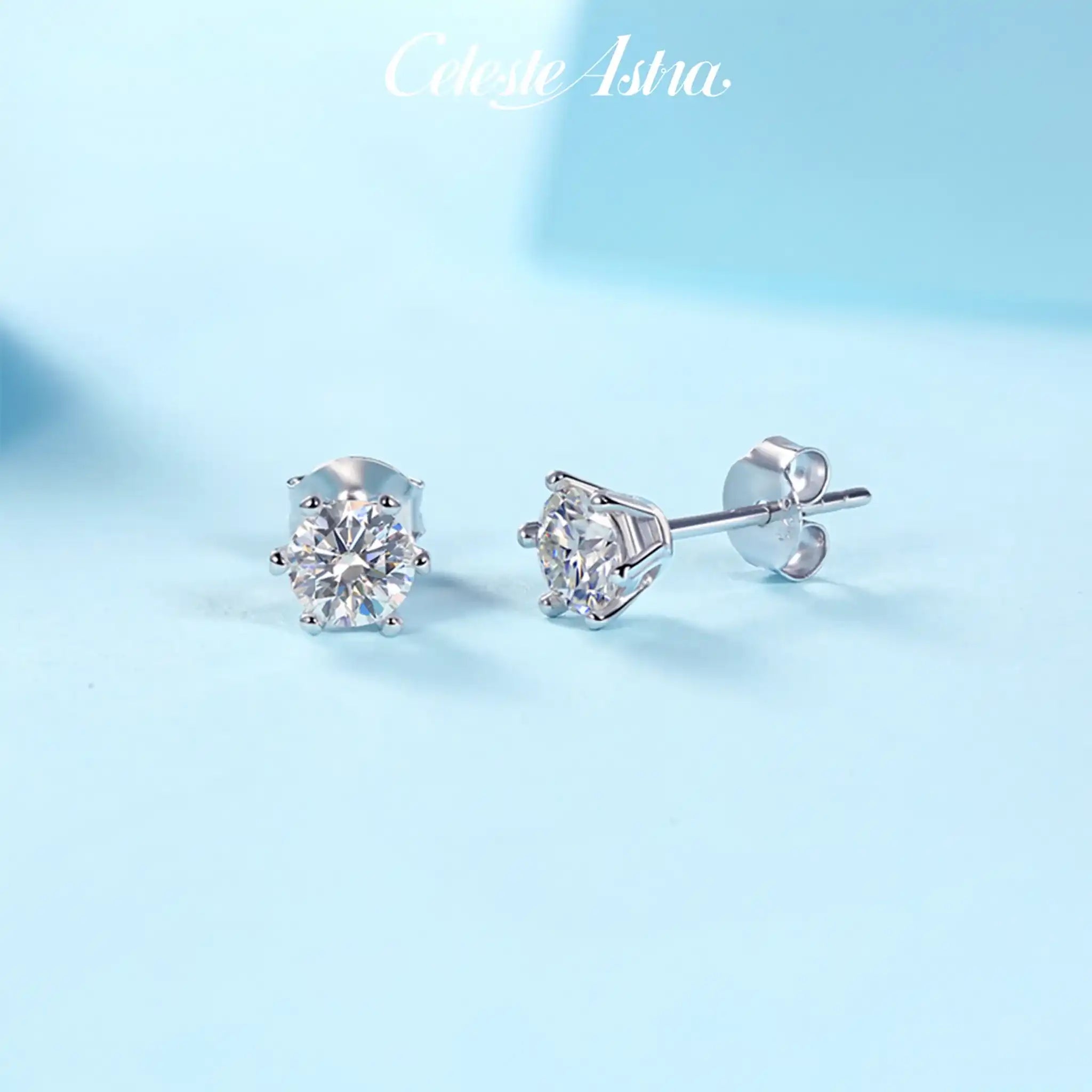 Classic-Six-Claw-Moissanite-Sterling-Silver-Earrings-E2