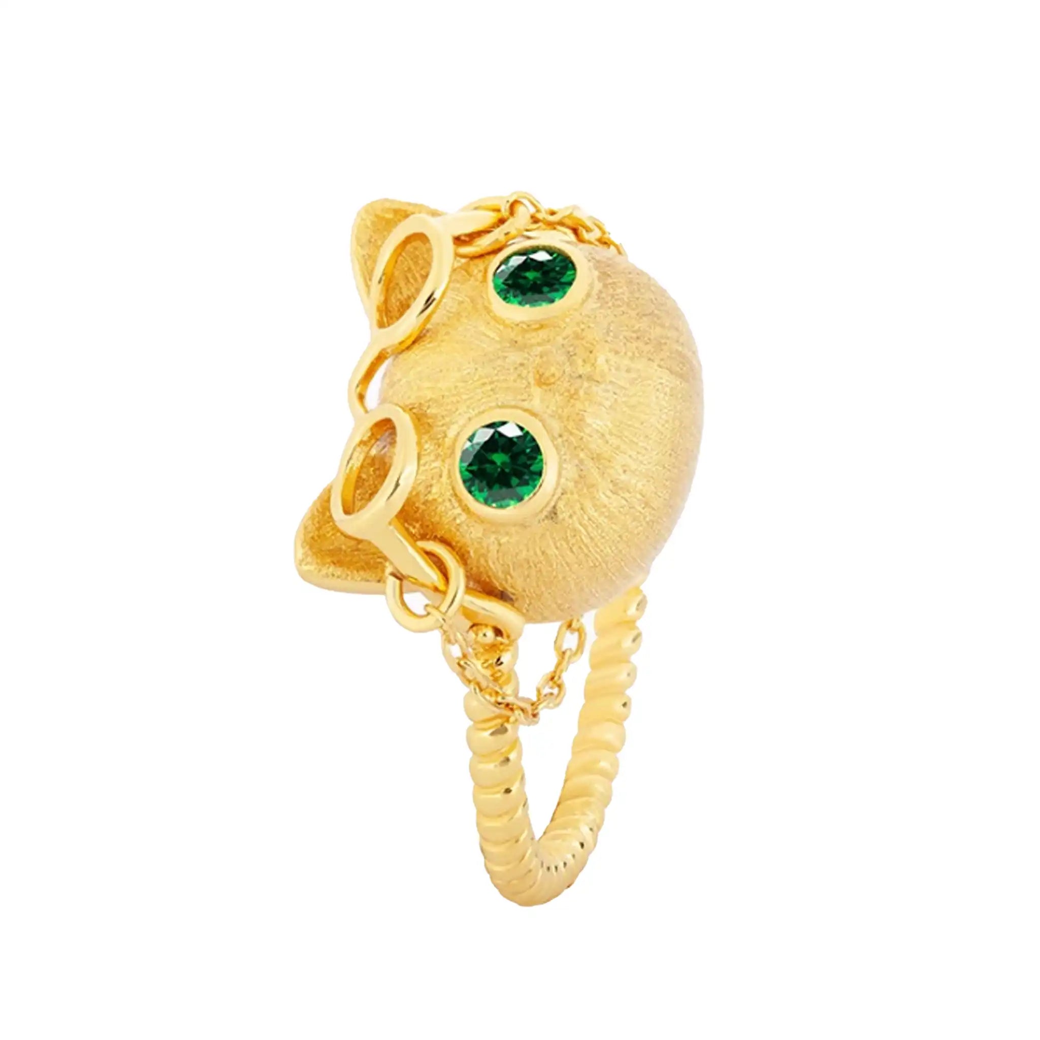 Dr. Cat-Gold-Animal-Niche-Creative-Ring-1
