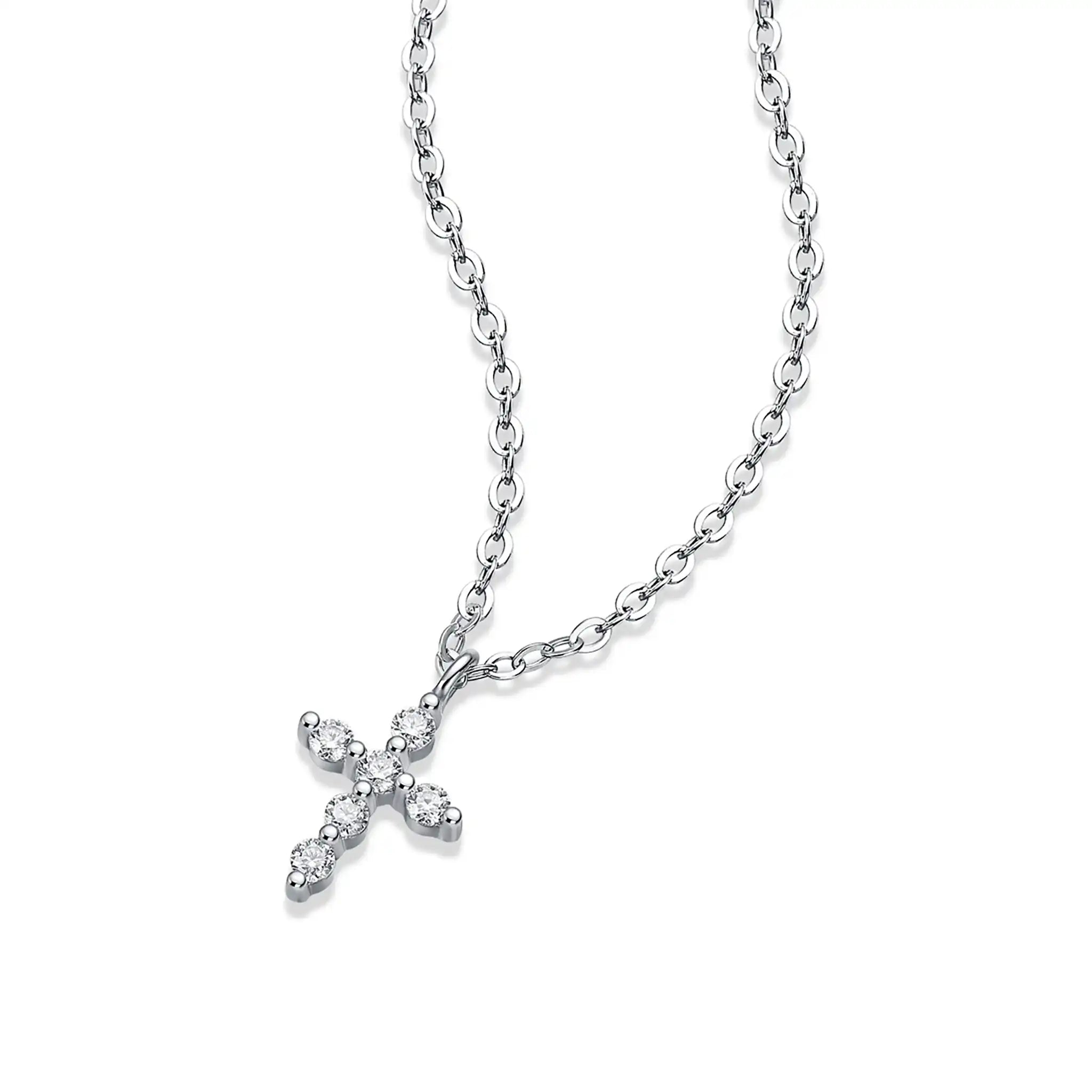 Eternal-Cross-Moissanite-Sterling-Silver-Necklace-N1