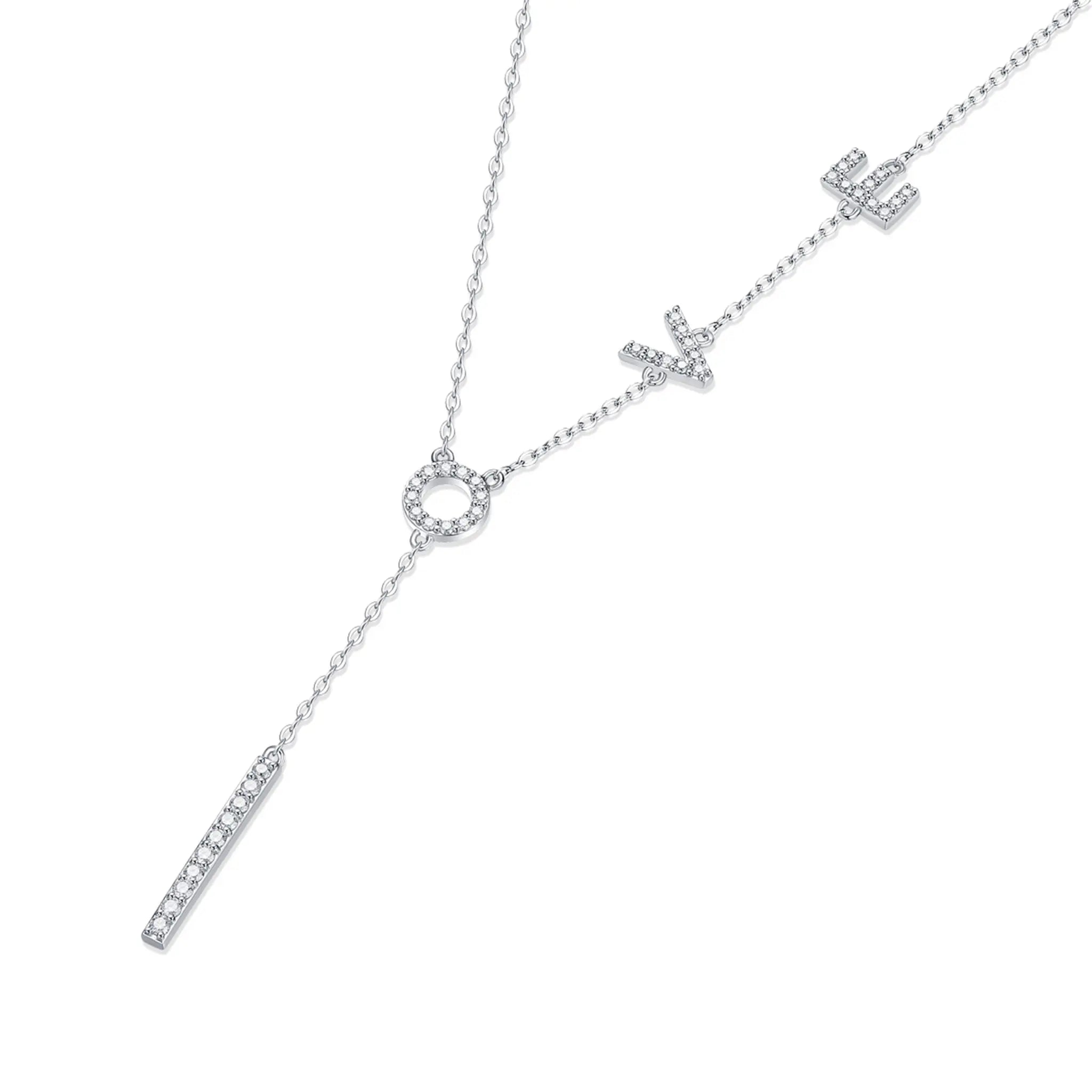 Love Orbit Moissanite Sterling Silver Necklace-N37