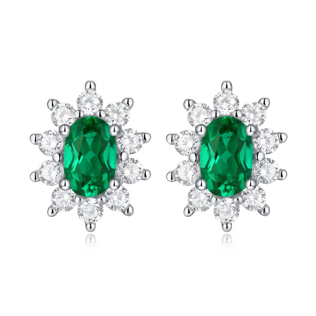 Regal-Lab-Created-Emerald-Sterling-Silver-Earrings-E11