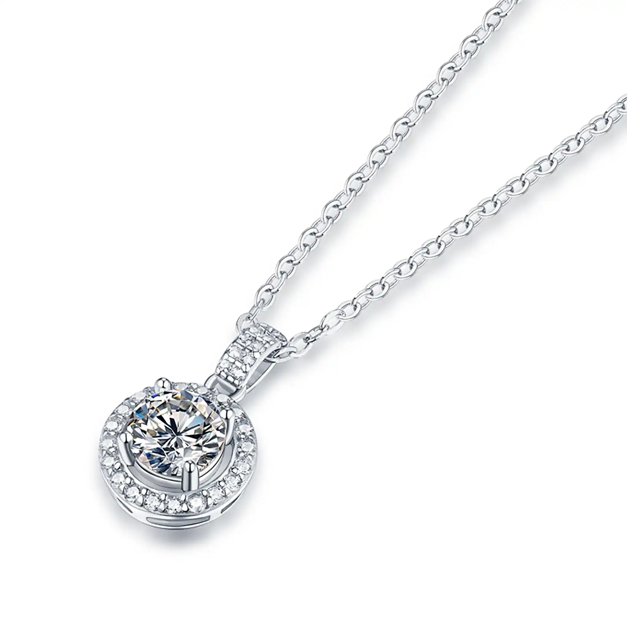 Round-Halo-Moissanite-Sterling-Silver-Necklace-N15