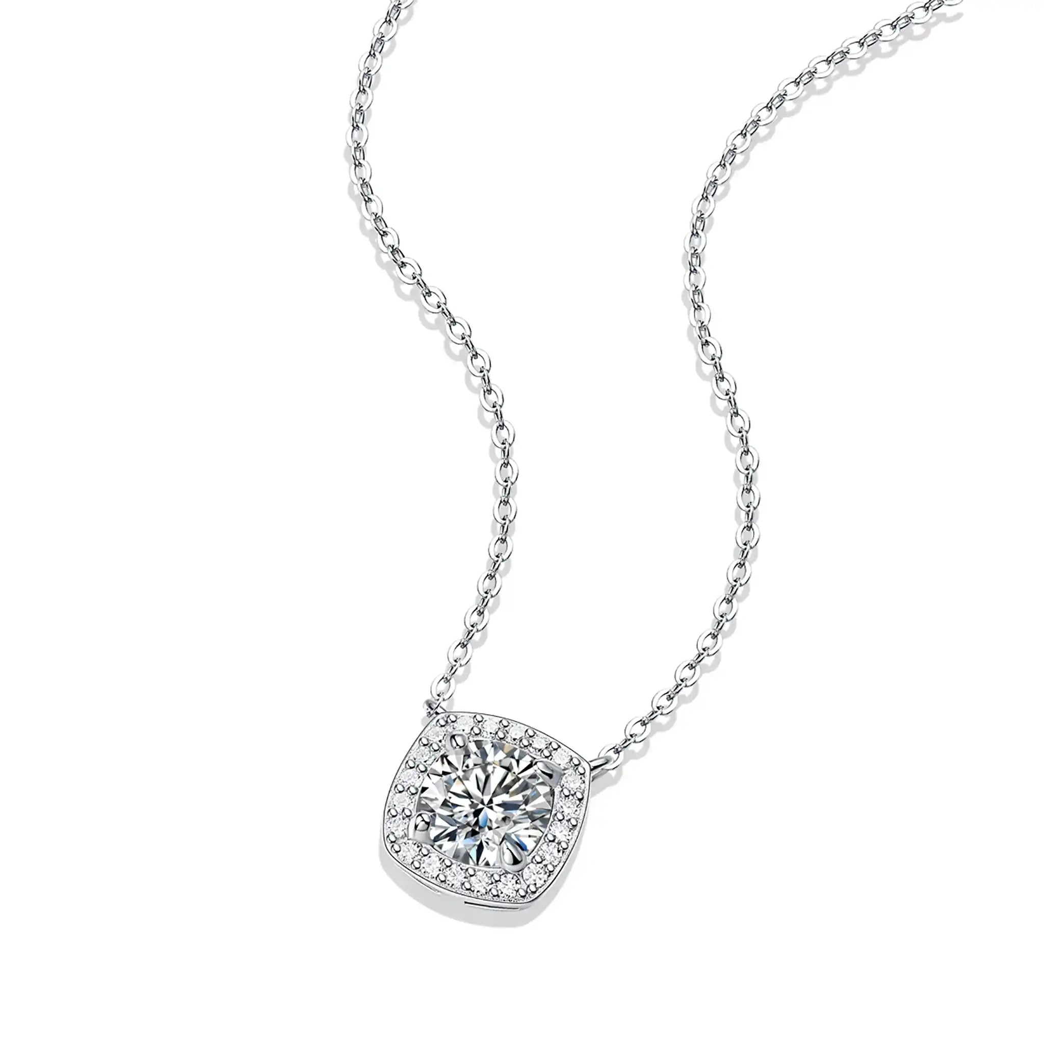 Square-Halo-Moissanite-Sterling-Silver-Necklace-N16